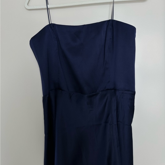 Amanda Uprichard Mandy Midi Dress, size large, navy blue - Picture 5 of 8